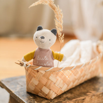 Ava &amp; Yves - Kuscheltier Baumwolle (bio) Bär beste Schwester