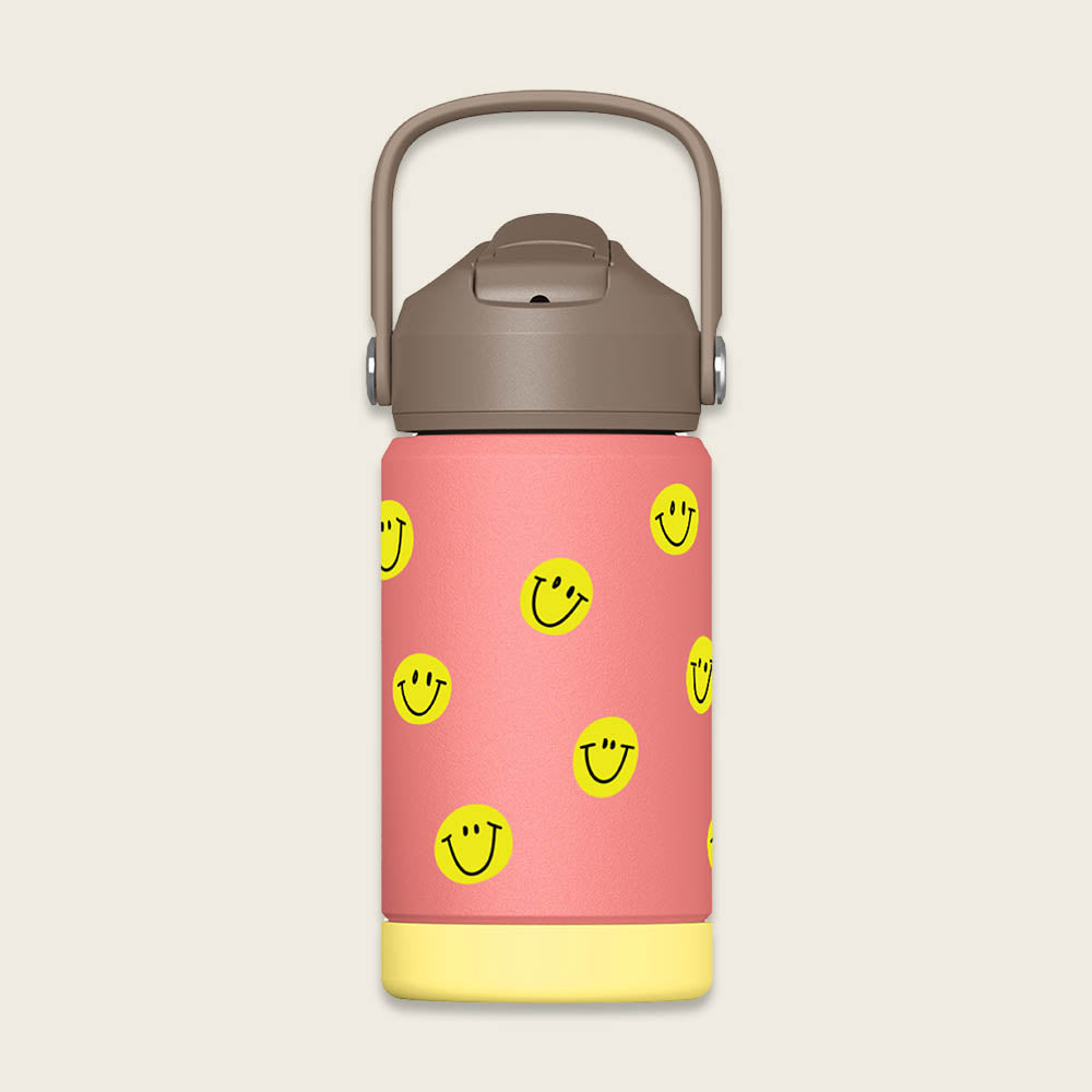 Ava & Yves - Kinder Trinkflasche Smile, pink 350ml