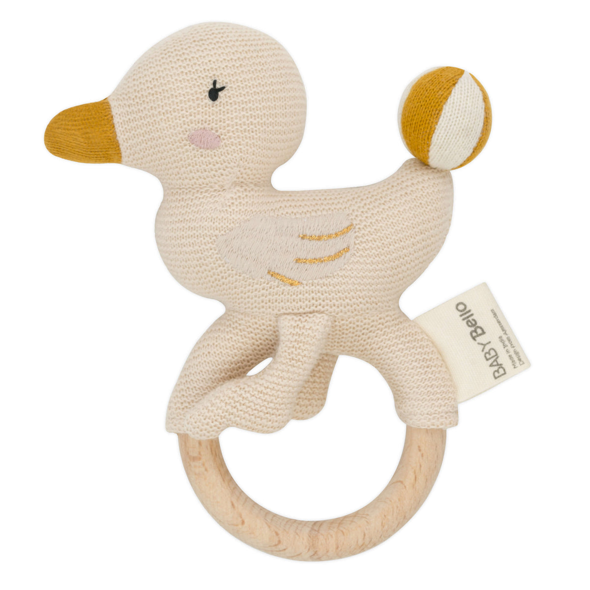 Baby Bello - Rassel "Dacy the Duck" Baumwolle (Bio) - AURYN Shop