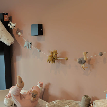 Baby Bello - Girlande "Wildlife" Wollfilz