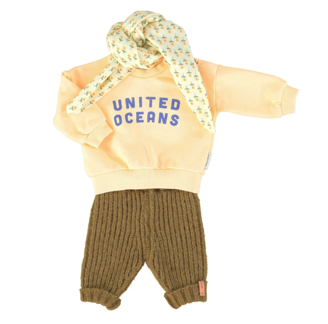 Piupiuchick - Baby Sweatshirt gelb &quot;united oceans&quot; - AURYN Shop