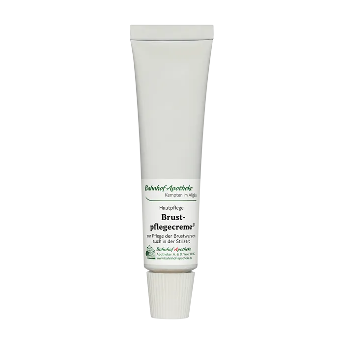 Die Brustpflegecreme auf Basis&amp;nbsp;der besonders hautpflegenden Sheabutter und nativen Pflanzenölen&amp;nbsp;in Kombination mit beruhigendem Melisse- und Rosenhydrolat pflegt die empfindlichen Brustwarzen während der Stillzeit. 