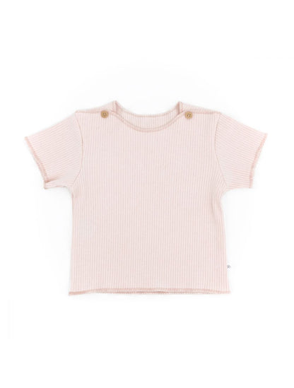 Baby T-Shirt von Bamboom rosa aus Bio-Bambus-Viskose und Bio-Baumwolle