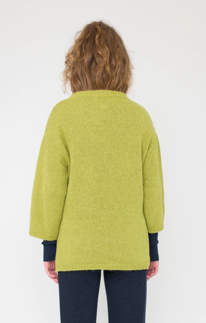 Bellamy - Damen Pullover Maan grün aus Wollmix