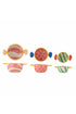 Bloomingville - Caramella Schale, bunt, Steingut 3-er Set