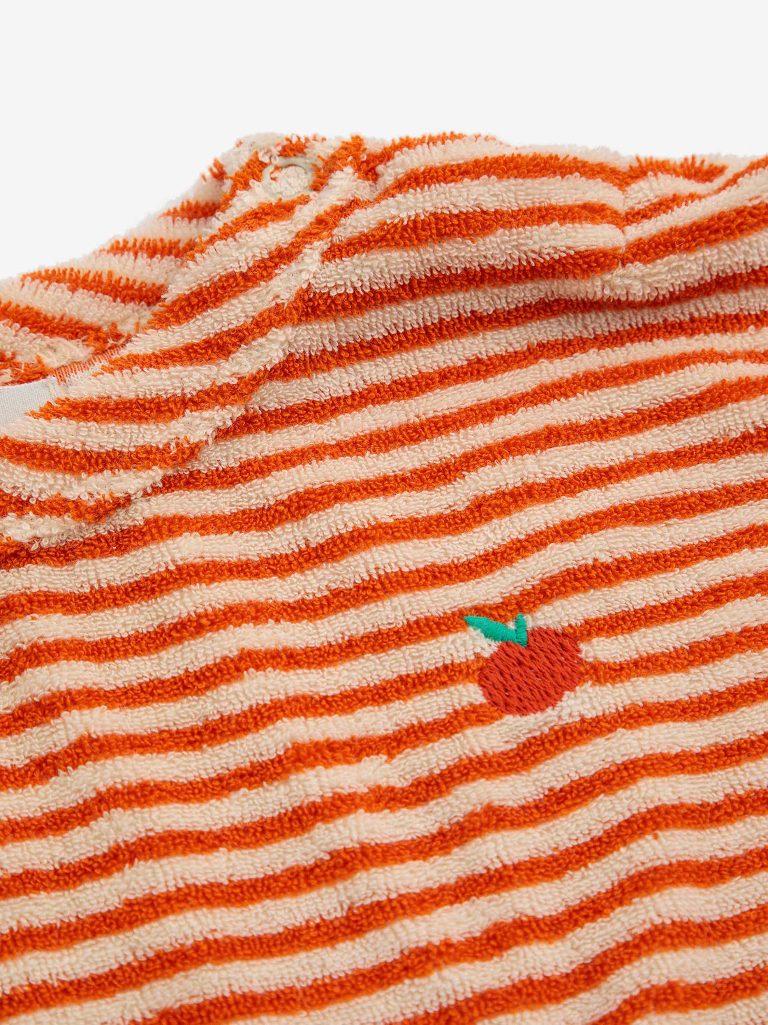 Bobo Choses - Baby T-Shirt gestreift orange