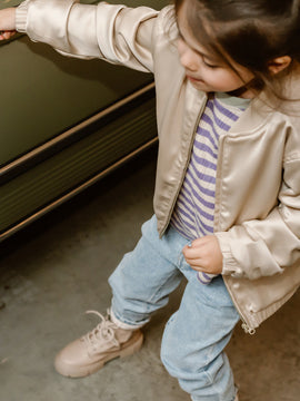 Brands4kids - Langarmshirt in lila/weiß für Mädchen/Kinder