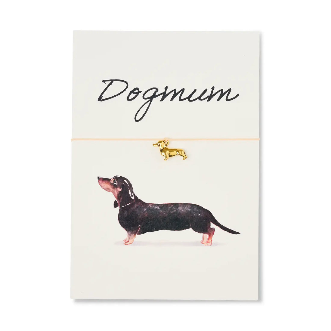 by Vivi. e. K. - Armband-Karte: Dogmum - Dackel Dunkel
