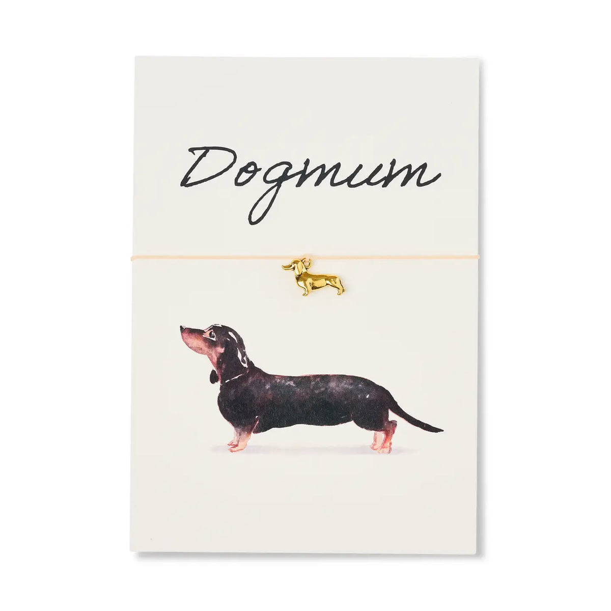 by Vivi. e. K. - Armband-Karte: Dogmum - Dackel Dunkel