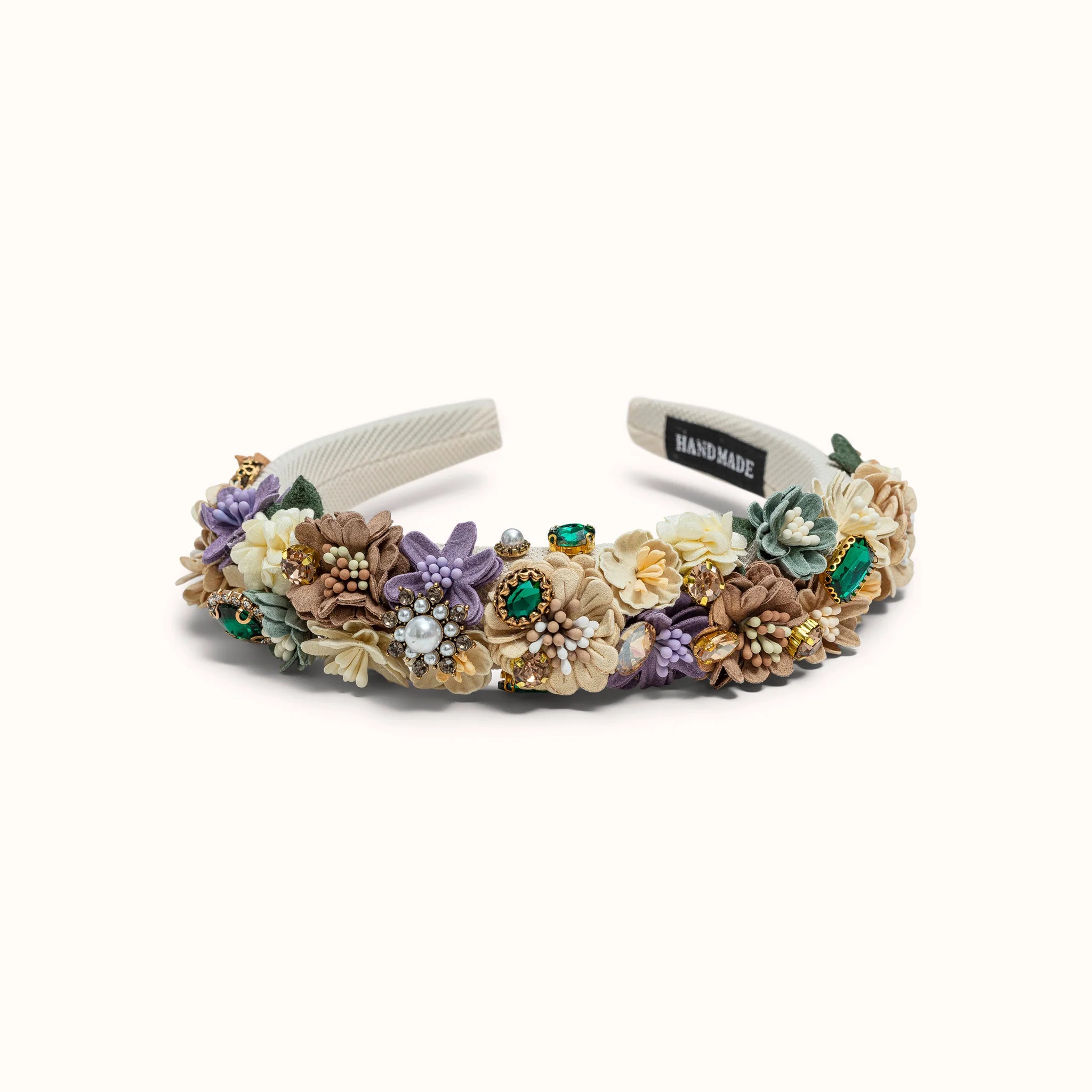 by Vivi. e. K. - Haarreif Blumen creme lila