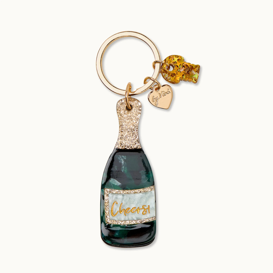 by Vivi. e. K. - Schlüsselanhänger Champagne