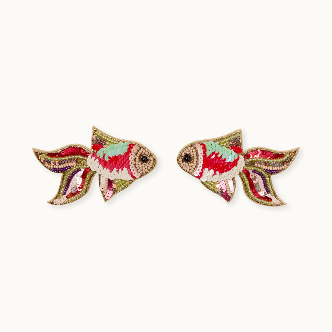by Vivi. e. K. - Broschenpaar Pinker Fisch