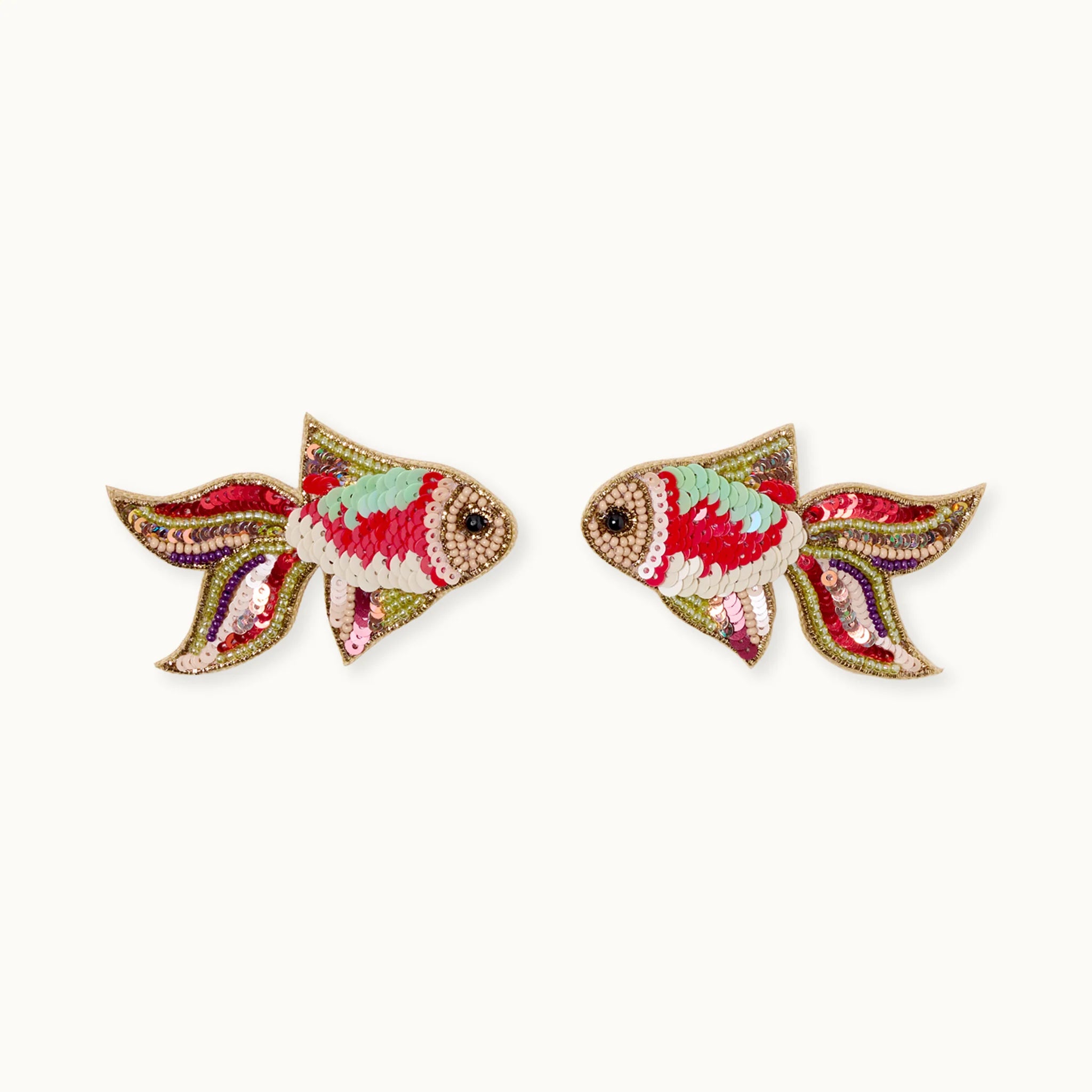 by Vivi. e. K. - Broschenpaar Pinker Fisch