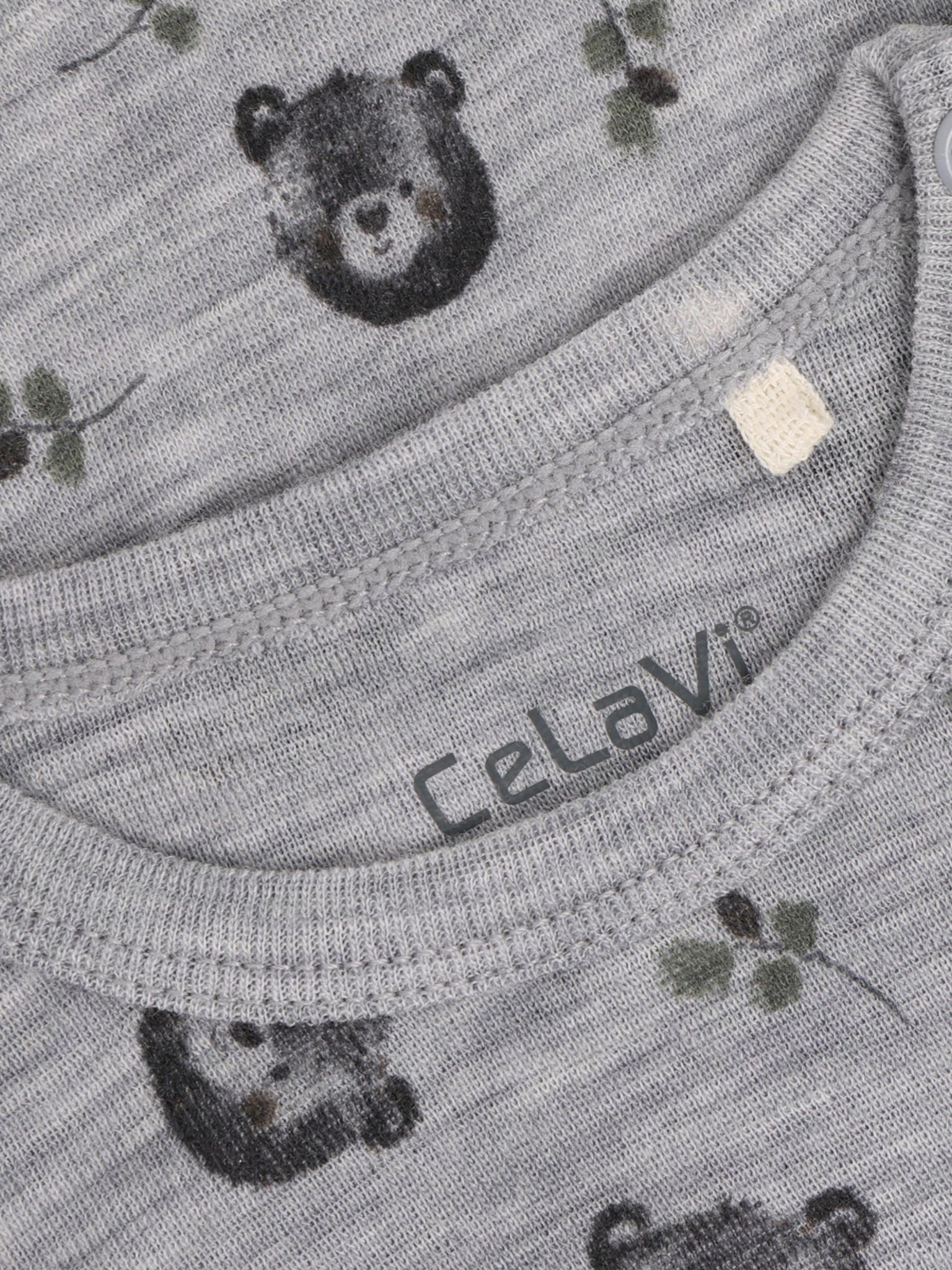 CeLaVi - Baby Body 100 % Wolle tiermotiv