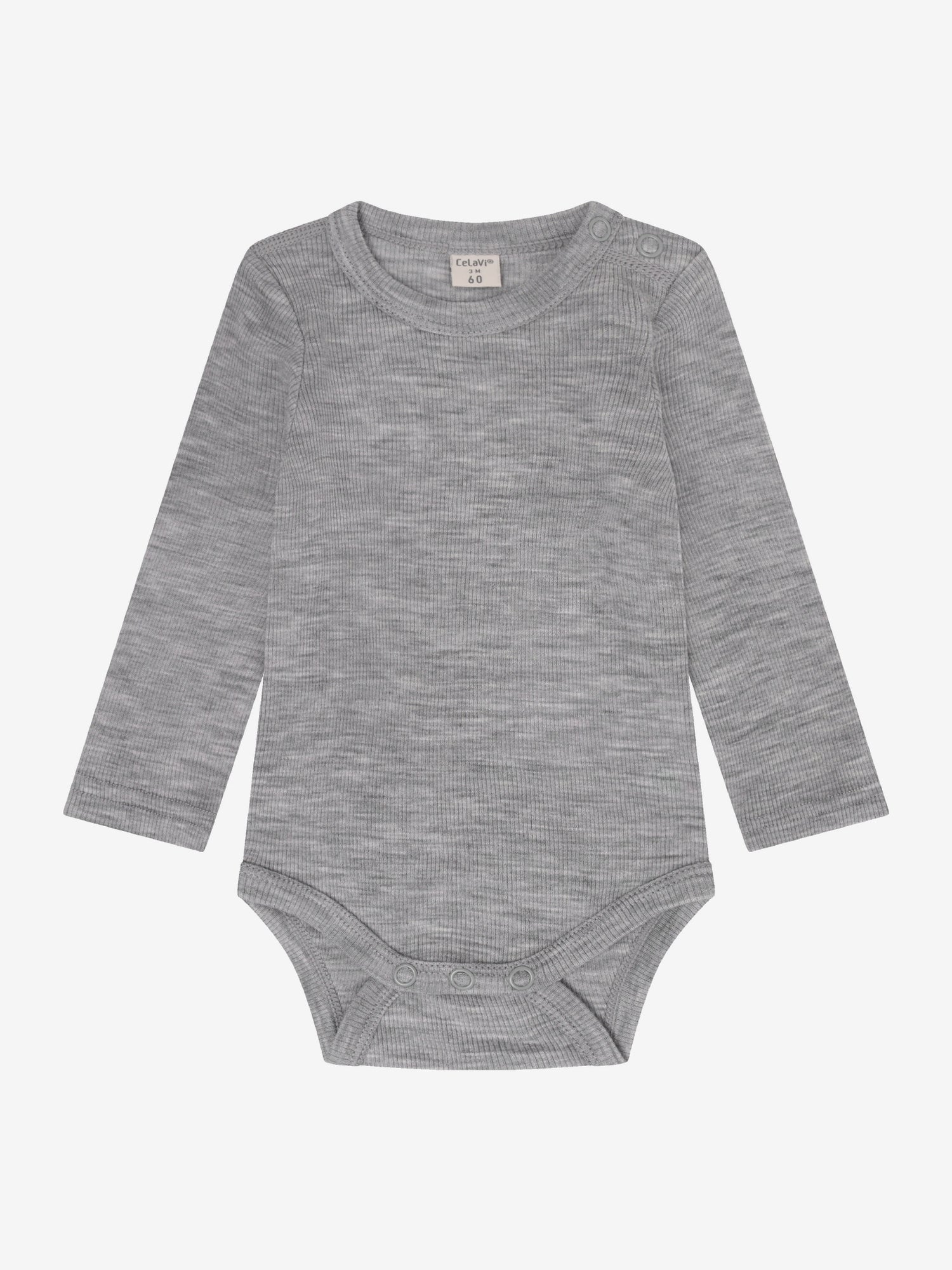 CeLaVi - Baby Body 100 % Merinowolle grau
