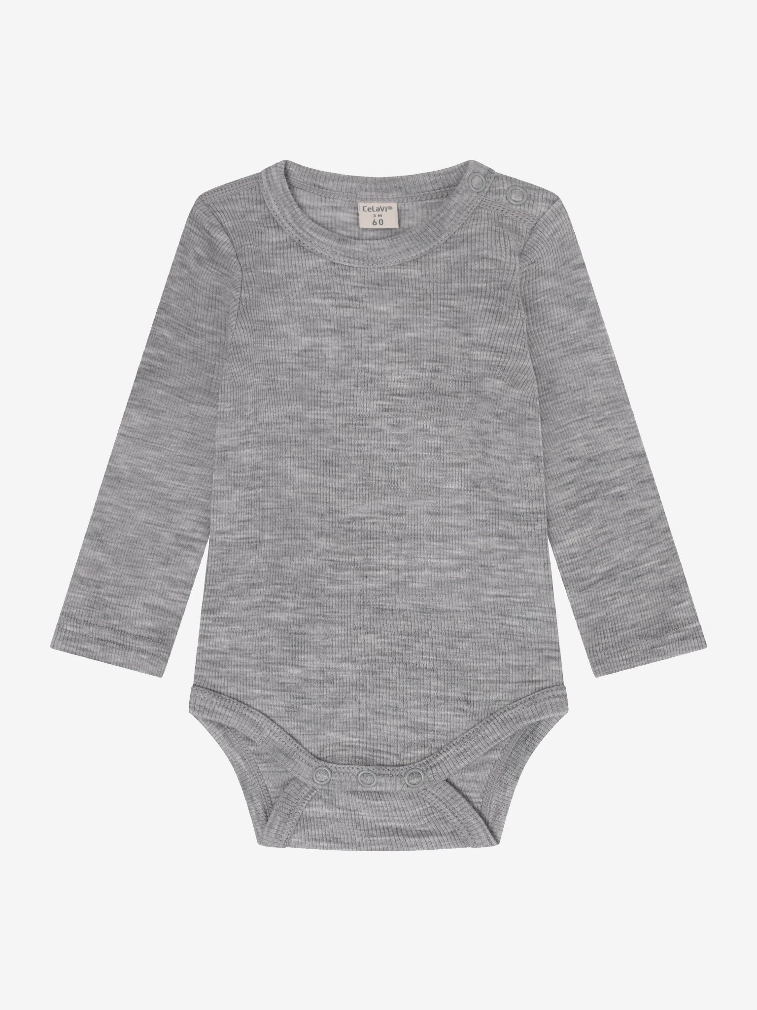 CeLaVi - Baby Body 100 % Merinowolle grau