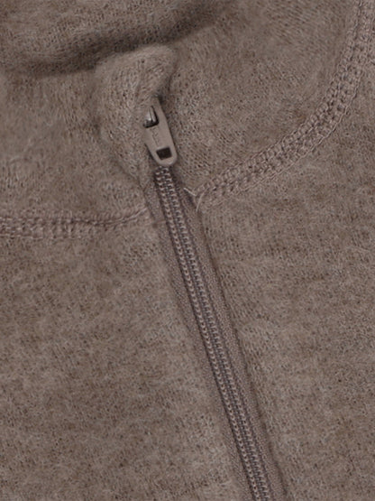 CeLaVi - Baby Jacke mit Reißverschluss aus Wolle braun