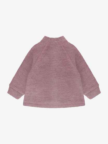 CeLaVi - Baby Jacke mit Reißverschluss aus Wolle rosa
