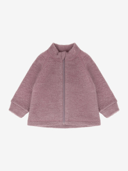 CeLaVi - Baby Jacke mit Reißverschluss aus Wolle rosa