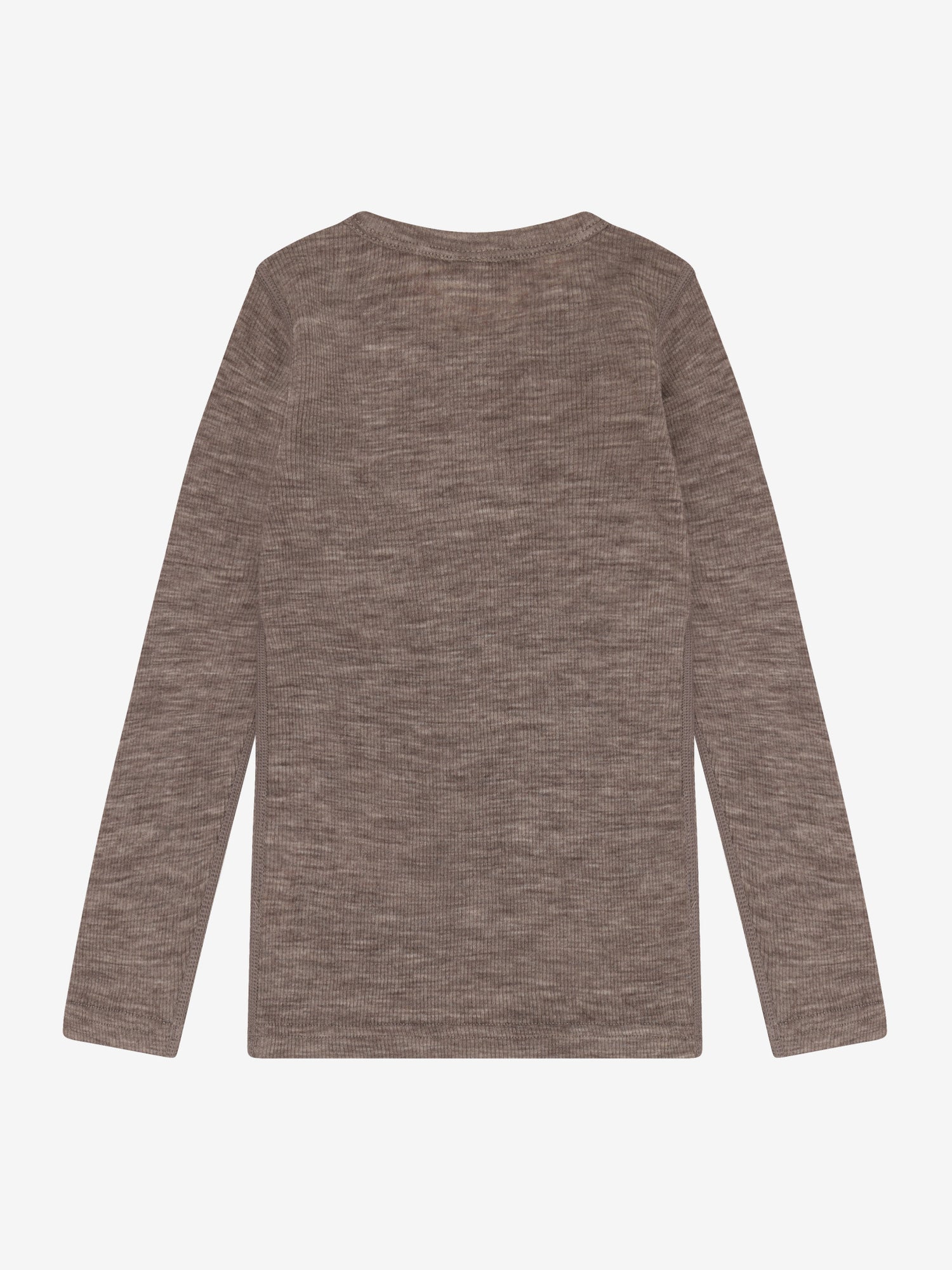 CeLaVi - Kinder Langarmshirt 100 % Wolle braun