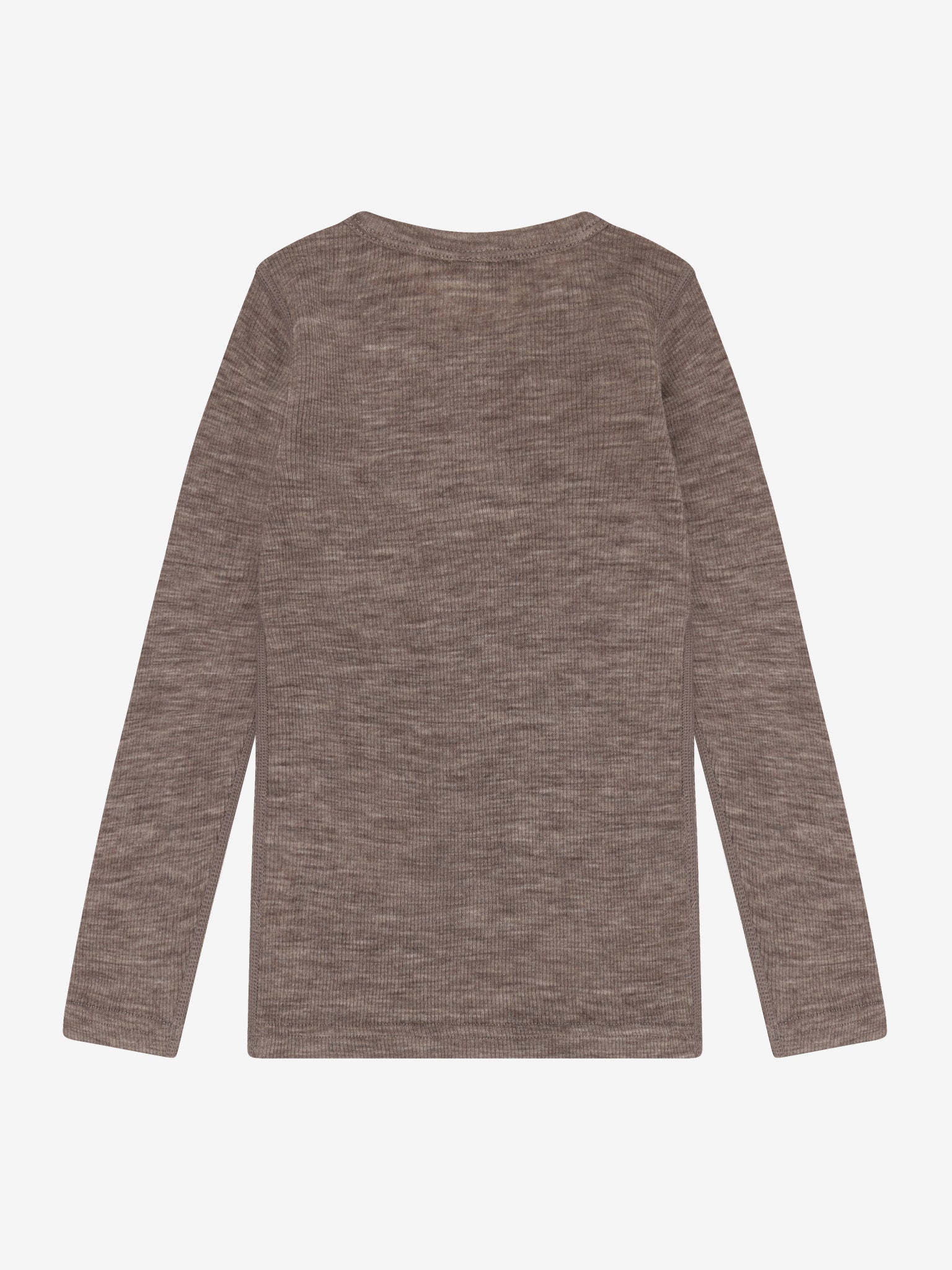 CeLaVi - Kinder Langarmshirt 100 % Wolle braun