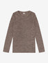 CeLaVi - Kinder Langarmshirt 100 % Wolle braun