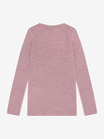 CeLaVi - Kinder Langarmshirt 100 % Wolle rosa