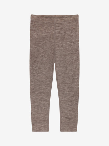 CeLaVi - Kinder Leggings 100 % Wolle braun