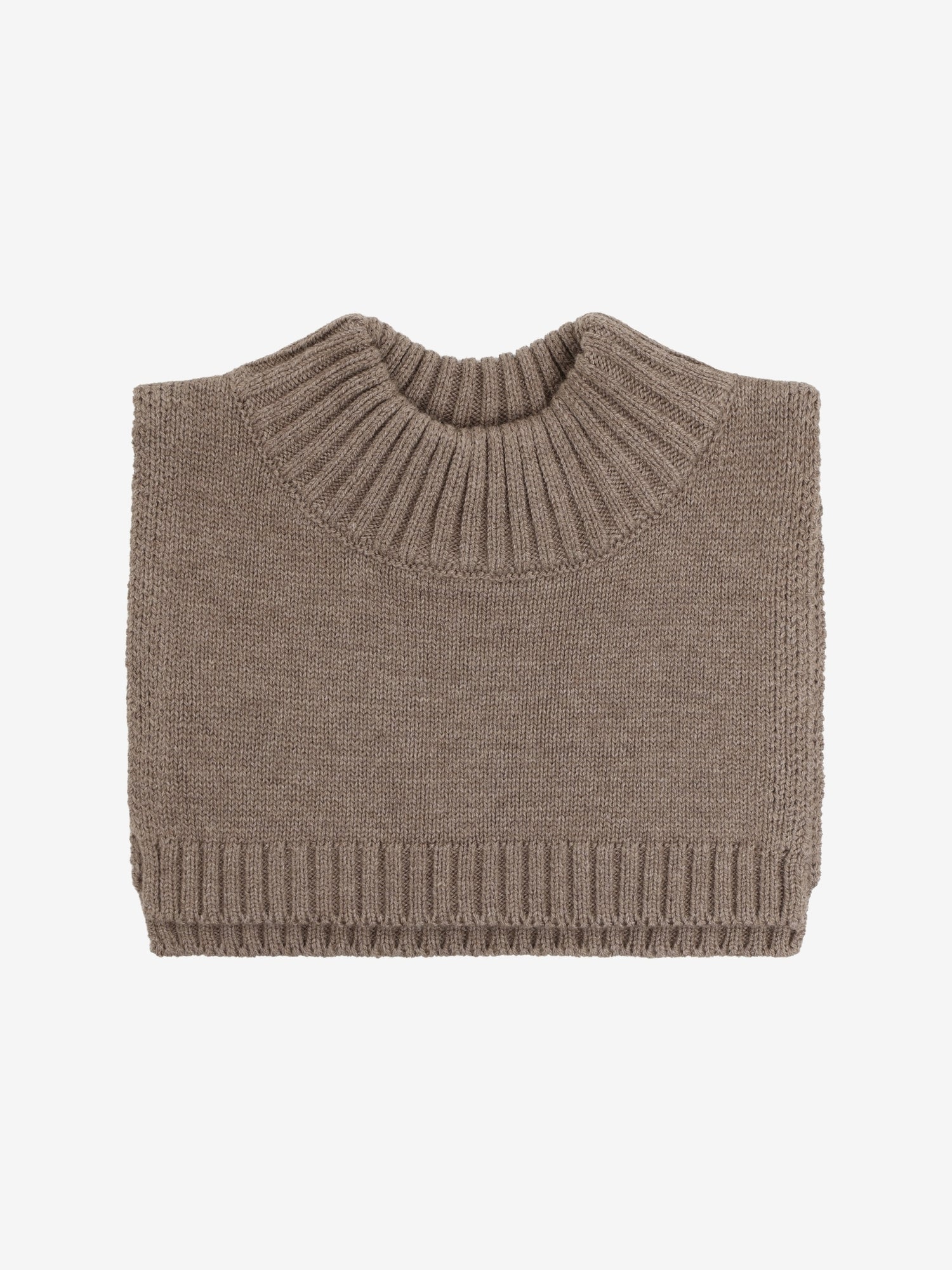 CeLaVi - Kinder Strickschal aus Wolle braun