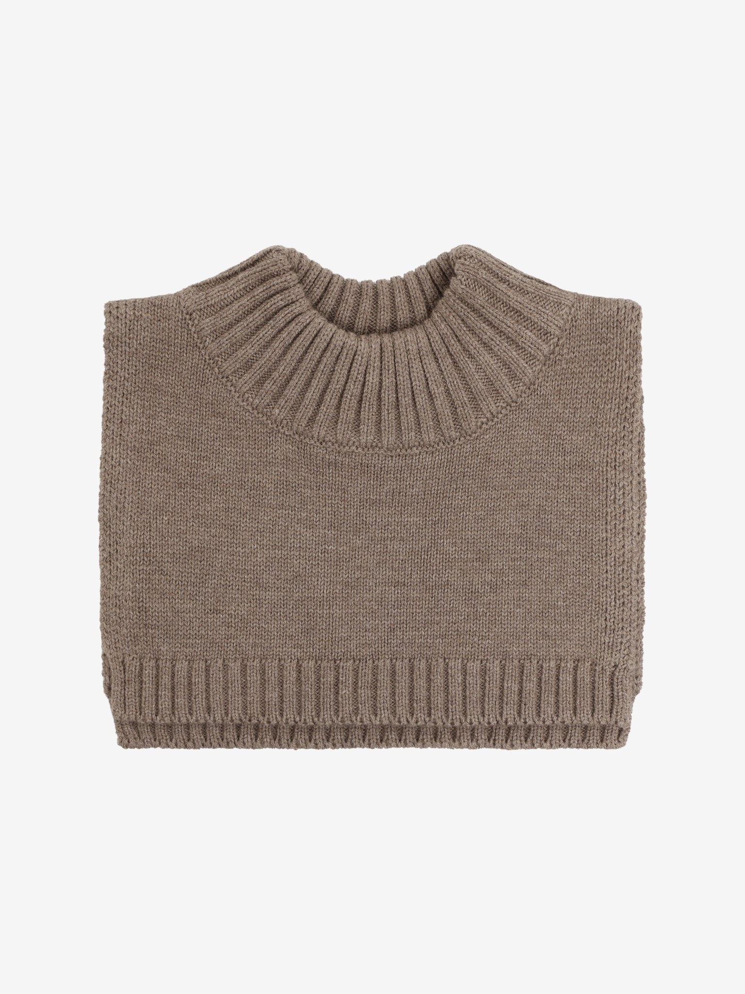 CeLaVi - Kinder Strickschal aus Wolle braun