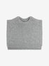 CeLaVi - Kinder Strickschal aus Wolle grau