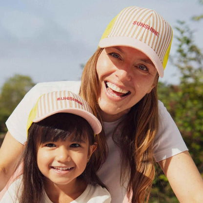 Chamaye - Kinder Kappe aus Baumwolle Sunshine Trucker MINI &amp; ME