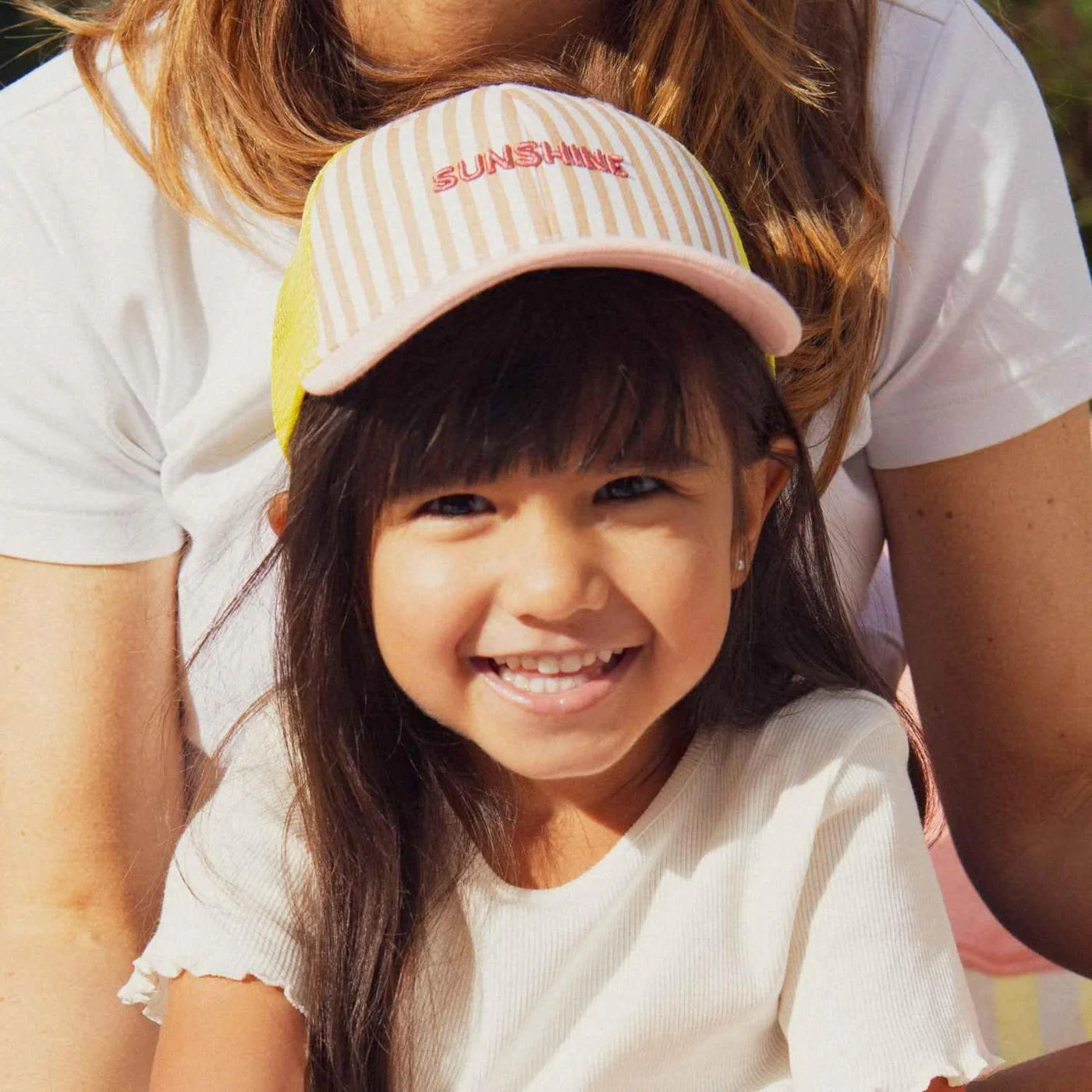 Chamaye - Kinder Kappe aus Baumwolle Sunshine Trucker MINI &amp; ME