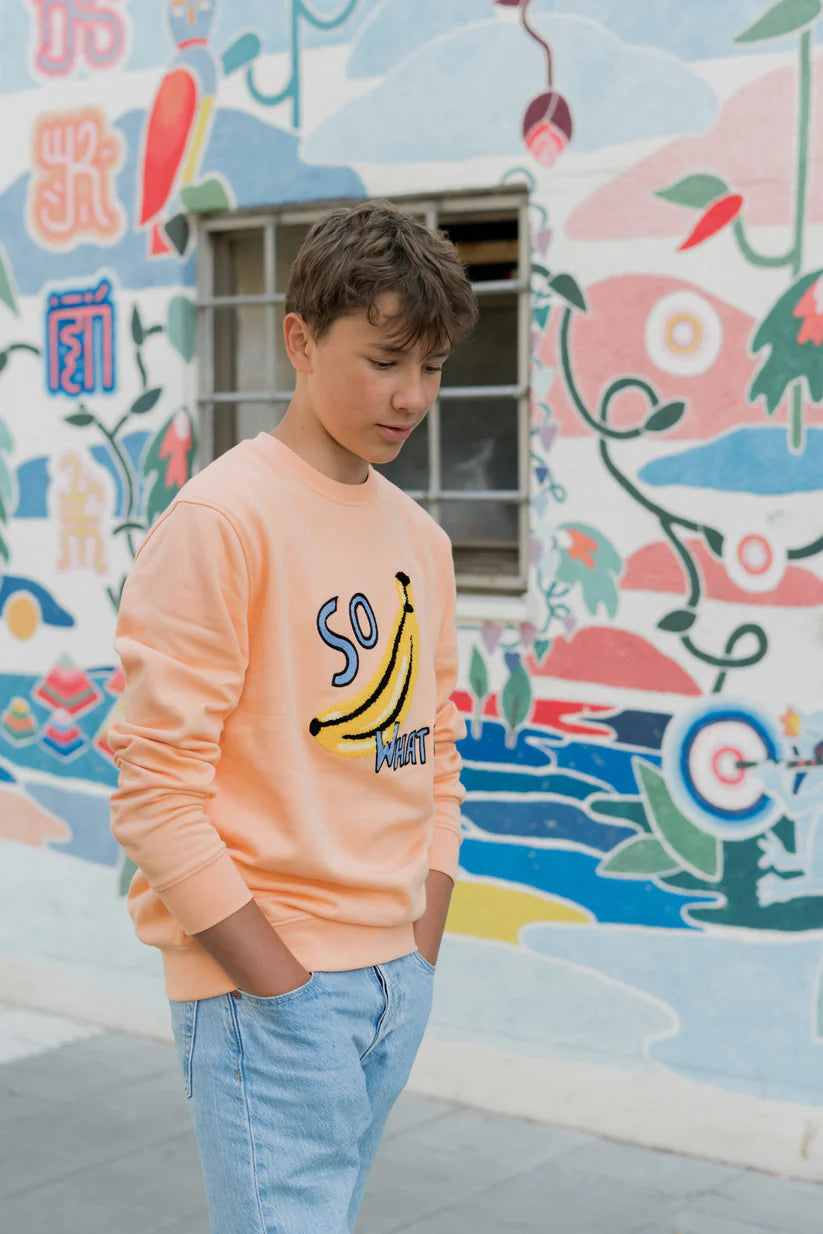 Chio Mi - Kinder Sweatshirt Banane orange