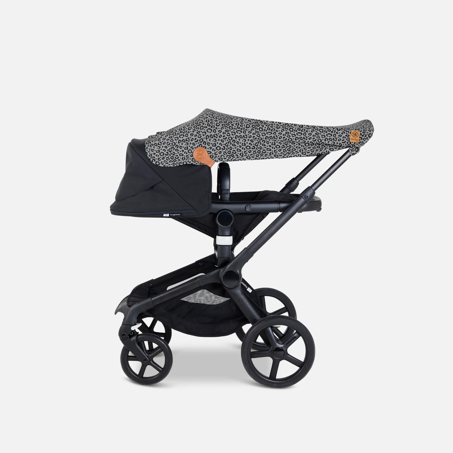Cloby - Babydecke/ Sonnenschutz mit UV-Schutz 50 leopard grau