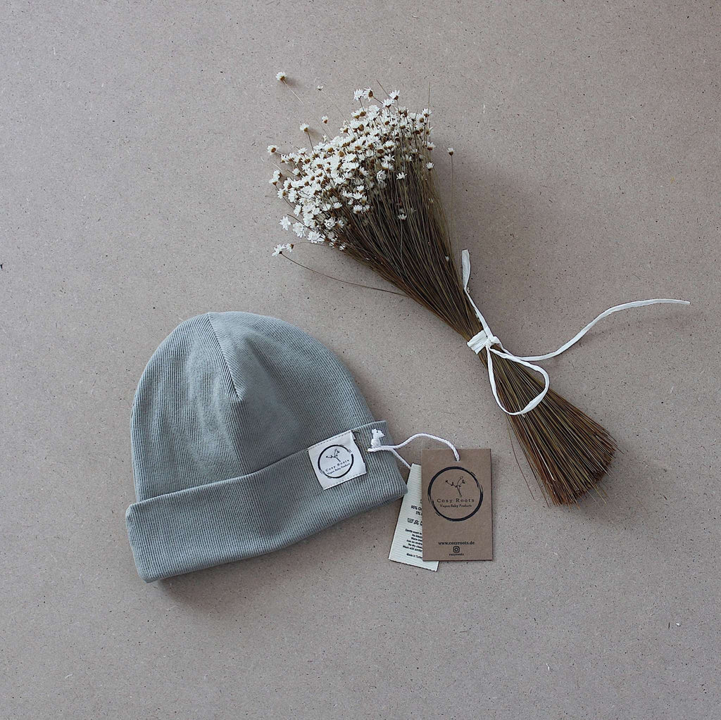 Cosy Roots - Baby Mütze Baumwolle (Bio) khaki