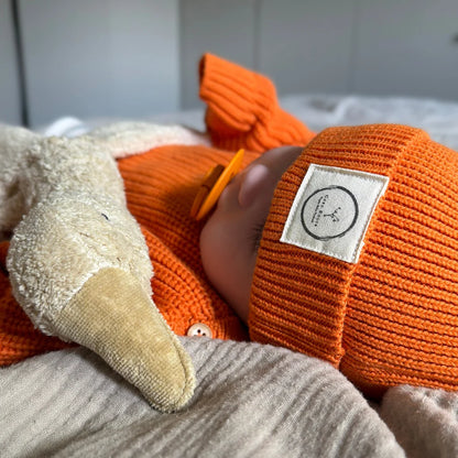 Cosy Roots - Baby/Kinder Mütze Baumwolle (Bio) orange