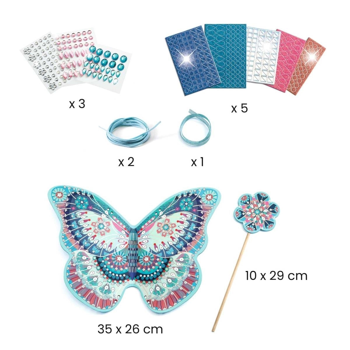Djeco - DIY-Set Feenflügel &amp; Zauberstab