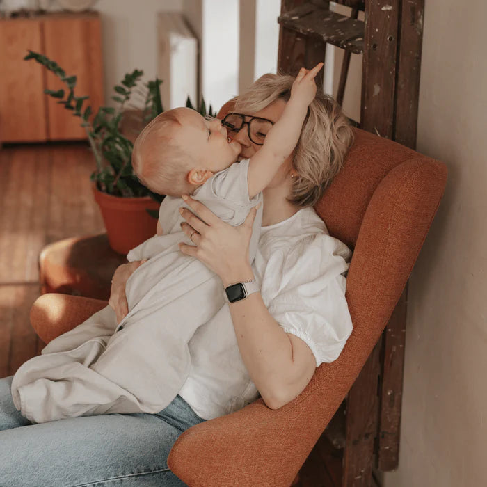 Emma & Noah - Sommerschlafsack Leinen ohne Arm beige o,5 TOG