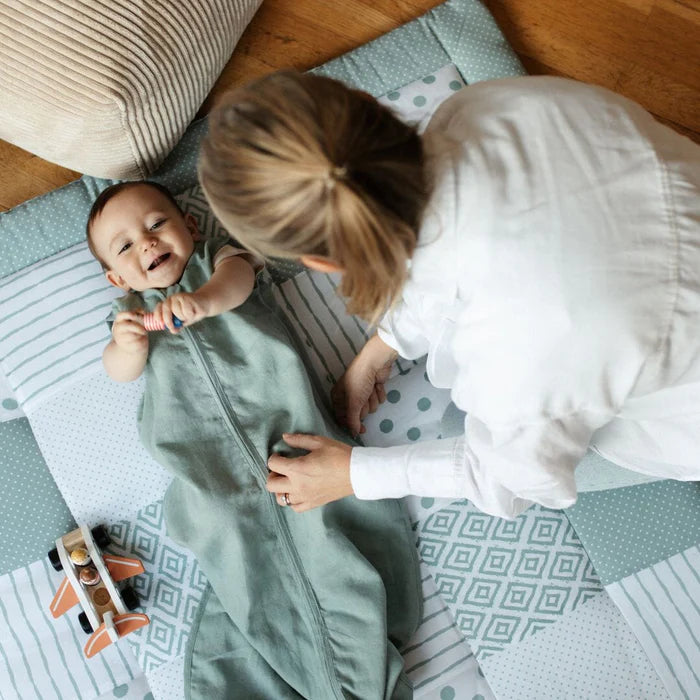 sommer schlafsack leinen ▷ Emma & Noah - Sommerschlafsack ohne Arm mint 0,5 TOG