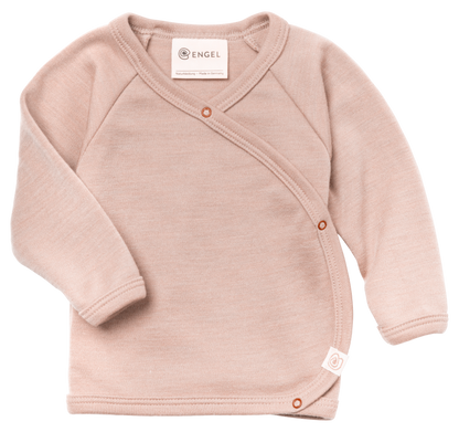 Engel - Baby Wickelshirt Wolle/Seide, rosa