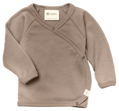 Engel - Baby Wickelshirt Wolle/Seide, beige
