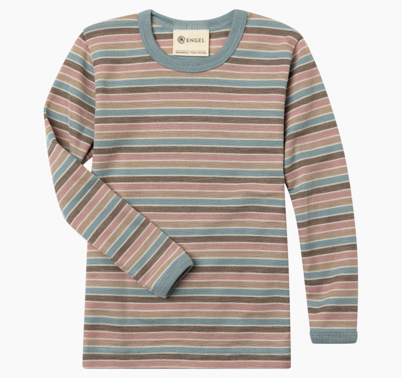 Engel - Kinder Langarmshirt Merinowolle/Seide, pastellcolour