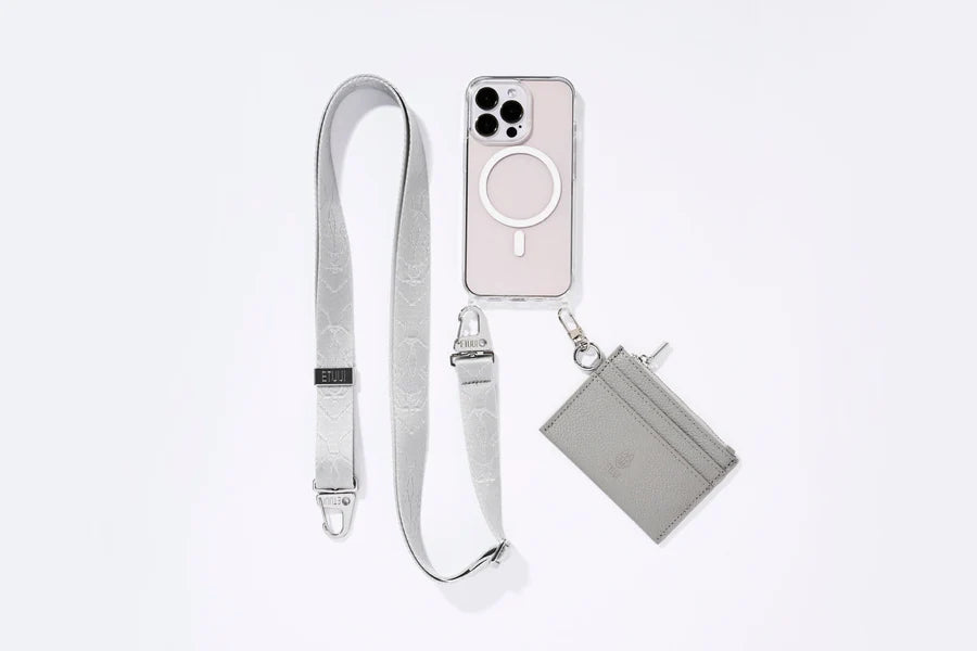 Etuui - Clear Case mit Ösen MagSafe Weiß - Apple iPhone 15 Pro / Weiß