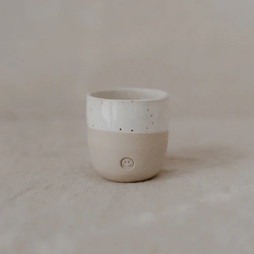 Eulenschnitt - handgemachter Espresso Becher Smiley