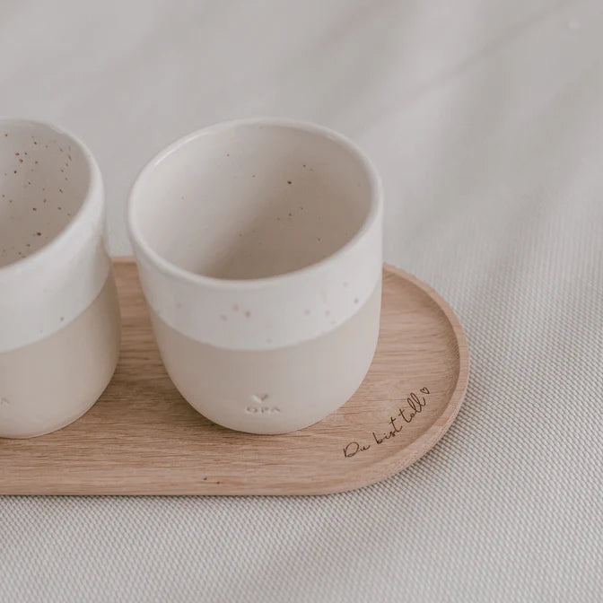 Tablett Du bist toll von Eulenschnitt ist nicht nur ein absoluter Hingucker, sondern hat dazu noch eine super Größe für den morgendlichen Kaffee oder den Snack am Nachmittag.