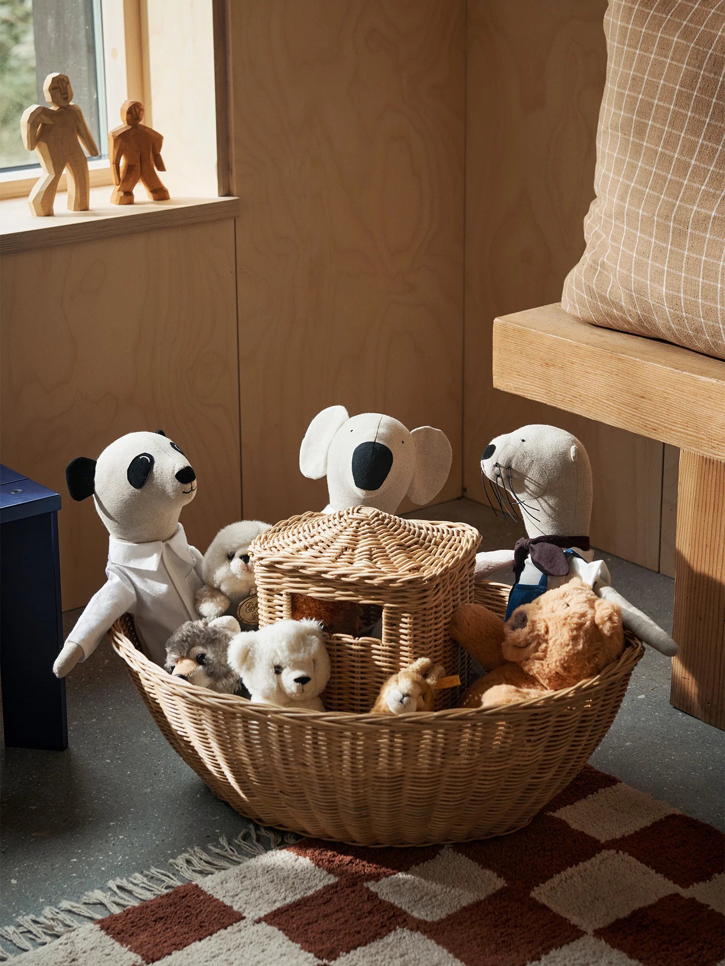 ferm LIVING - Kinder Rattan Arche Noah handgeflochten