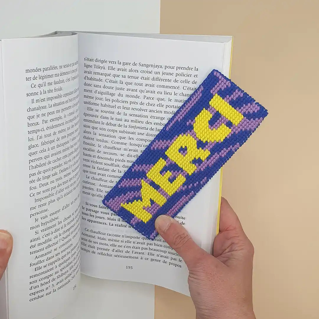 Fukuri - DIY-Set &quot;Merci&quot;–Lesezeichen
