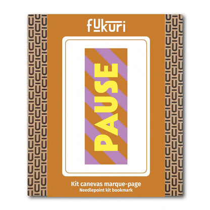 Fukuri - Leinwand-Set &quot;PAUSE&quot;– Lesezeichen