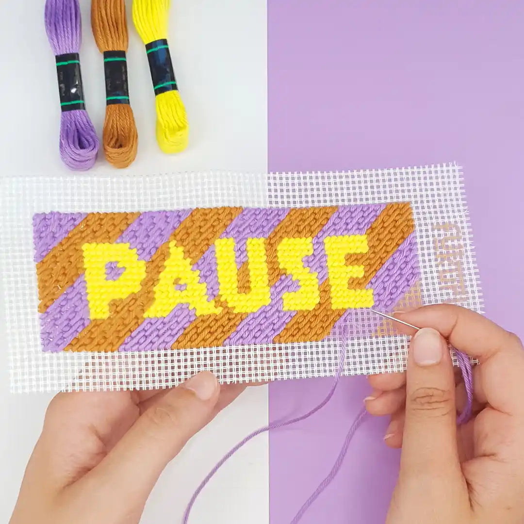 Fukuri - Leinwand-Set &quot;PAUSE&quot;– Lesezeichen